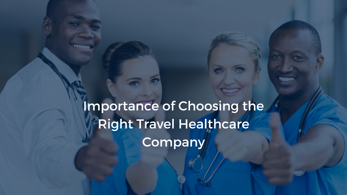 Image depicting happy nurses and allied healthcare travelers, representing the theme of 'Choosing the Right Travel Healthcare Company' 