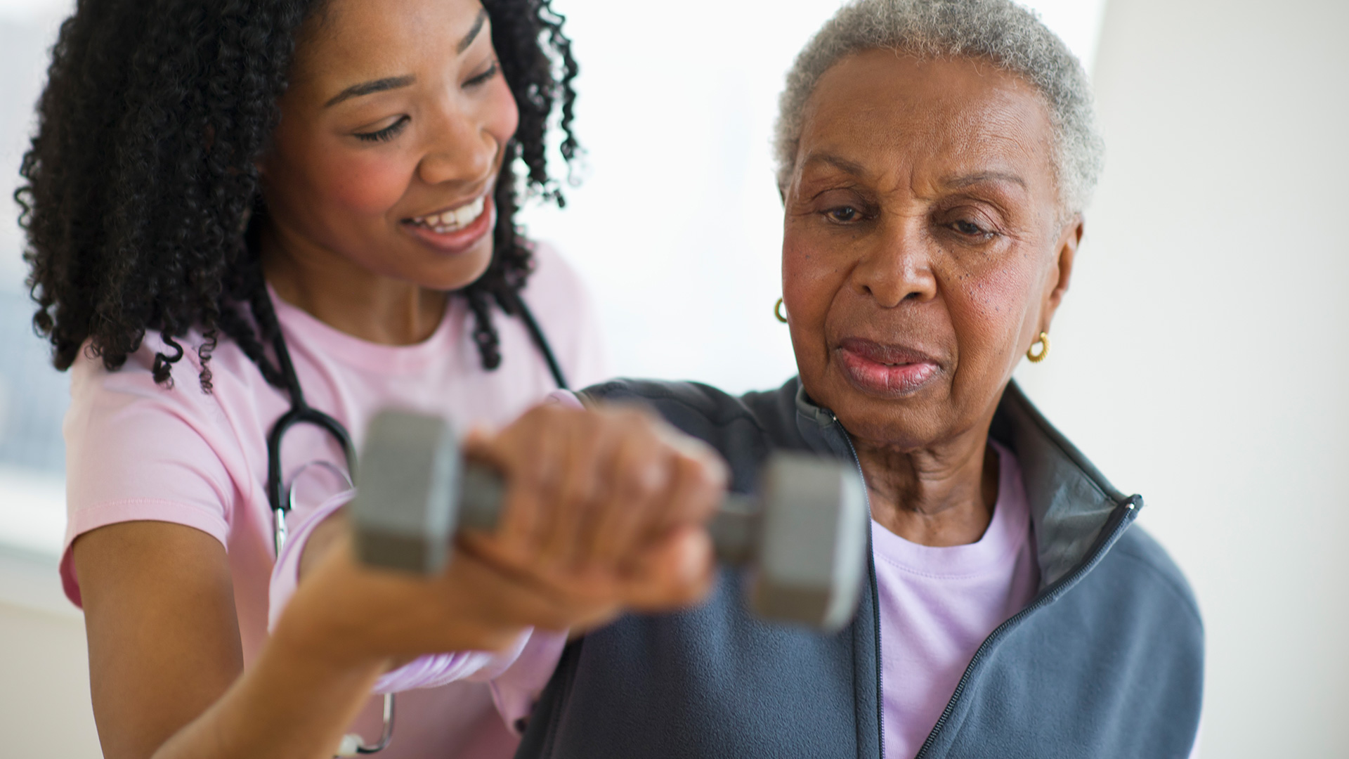 Occupational Therapist Helping Woman