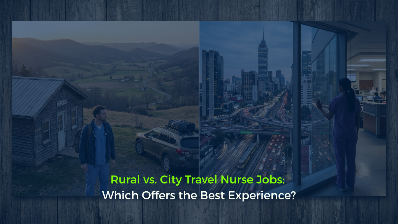 Rural vs. City Travel Nurse Jobs: Which Offers the Best Experience?