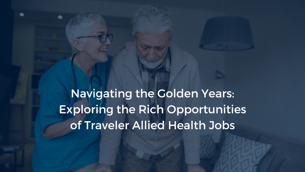 A senior female healthcare professional , symbolizing Golden Year opportunities in traveler allied health jobs
