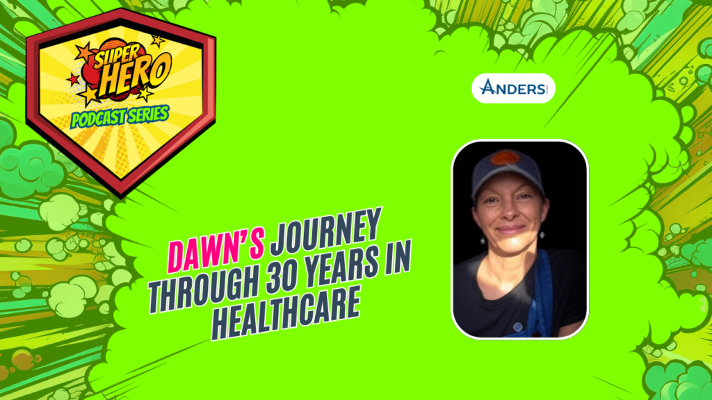 “Blog cover image for ‘Celebrating the Unsung Heroes of Travel Healthcare: An Interview with Superhero, Dawn,’ highlighting appreciation for travel healthcare professionals